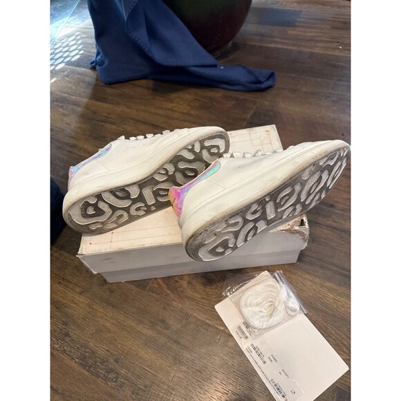 Alexander McQueen oversized thick sole Larry Daim White and Iridescent Leather S - Picture 8 of 16